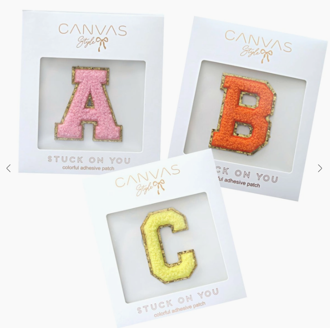 Chenille Letter Patch Self Adhesive Letter Patches Stick on Chenille Patch  Sticker Chenille Patches Varsity Letter Patch Small DIY Gift 