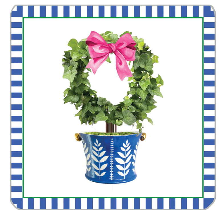 4"x4" Circle Topiary Paper Coasters Gifts WH Hostess