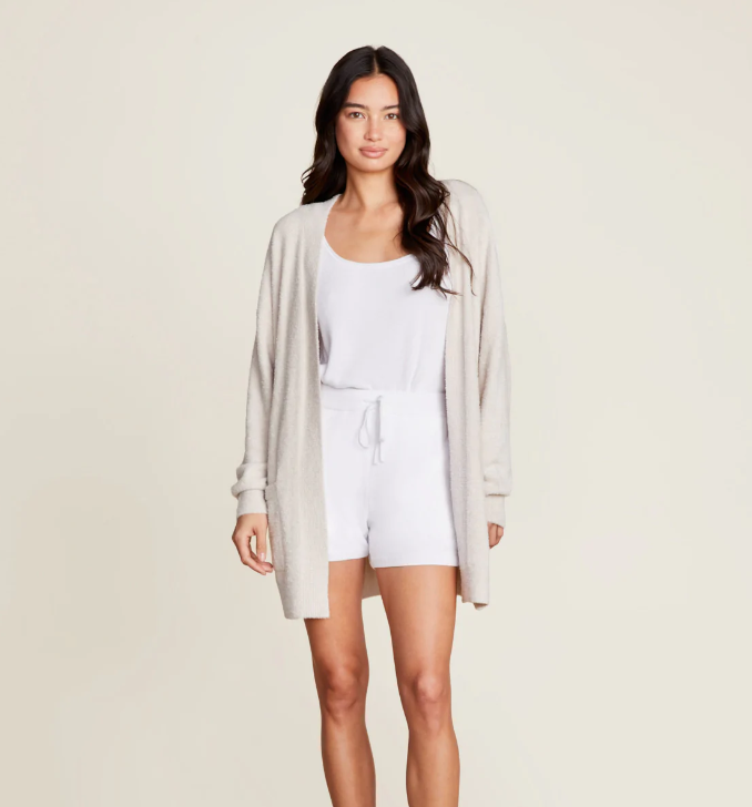 CozyChic Lite Ribbed Edge Cardi - Bisque Gifts Barefoot Dreams