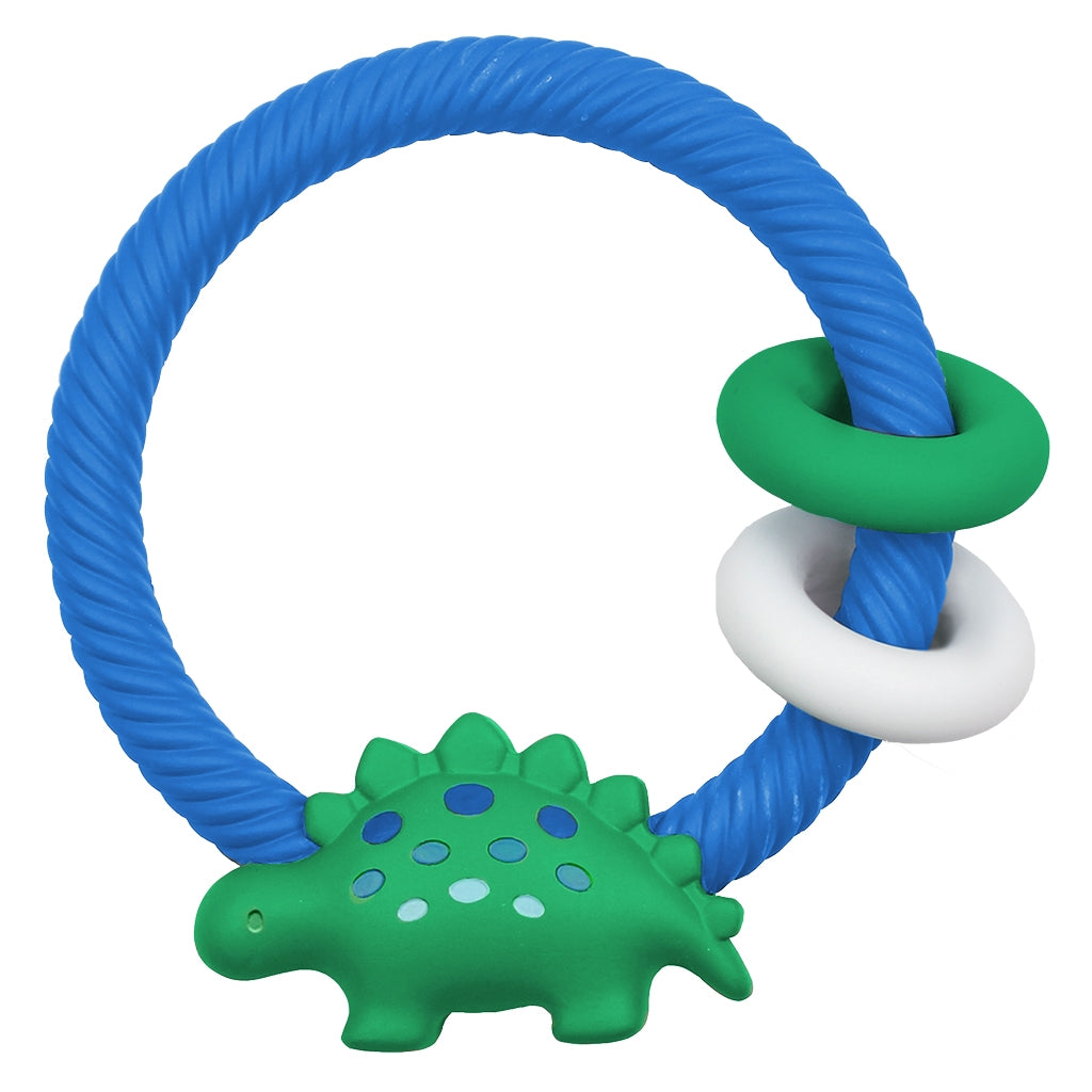 Ritzy Rattle Silicone Teether Rattle - Dino Gifts Itzy Ritzy