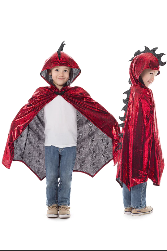 Red & Black Dragon Cloak Gifts Little Adventures