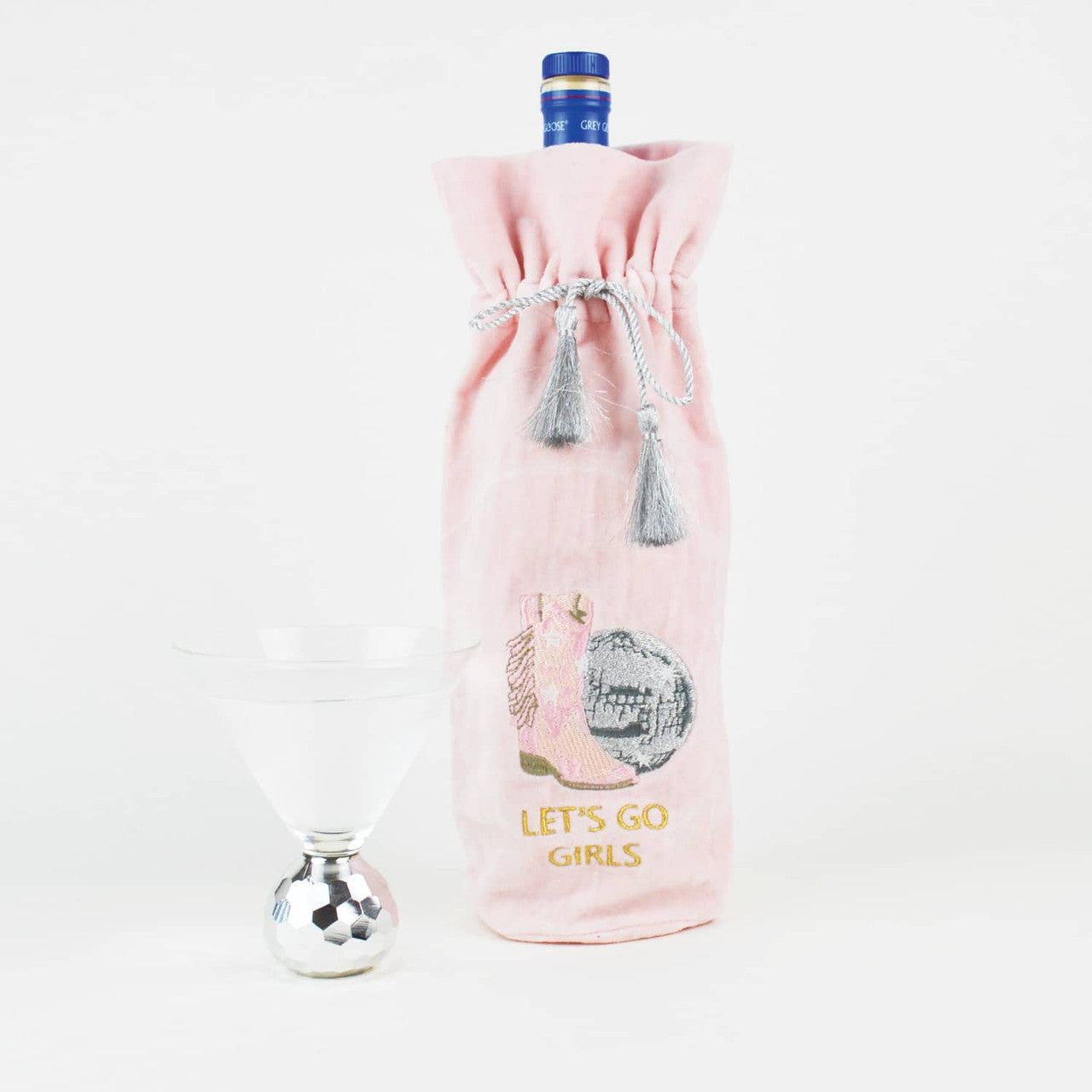 Disco Party Embroidered Wine Bag Kitchen + Entertaining 8 Oak Lane