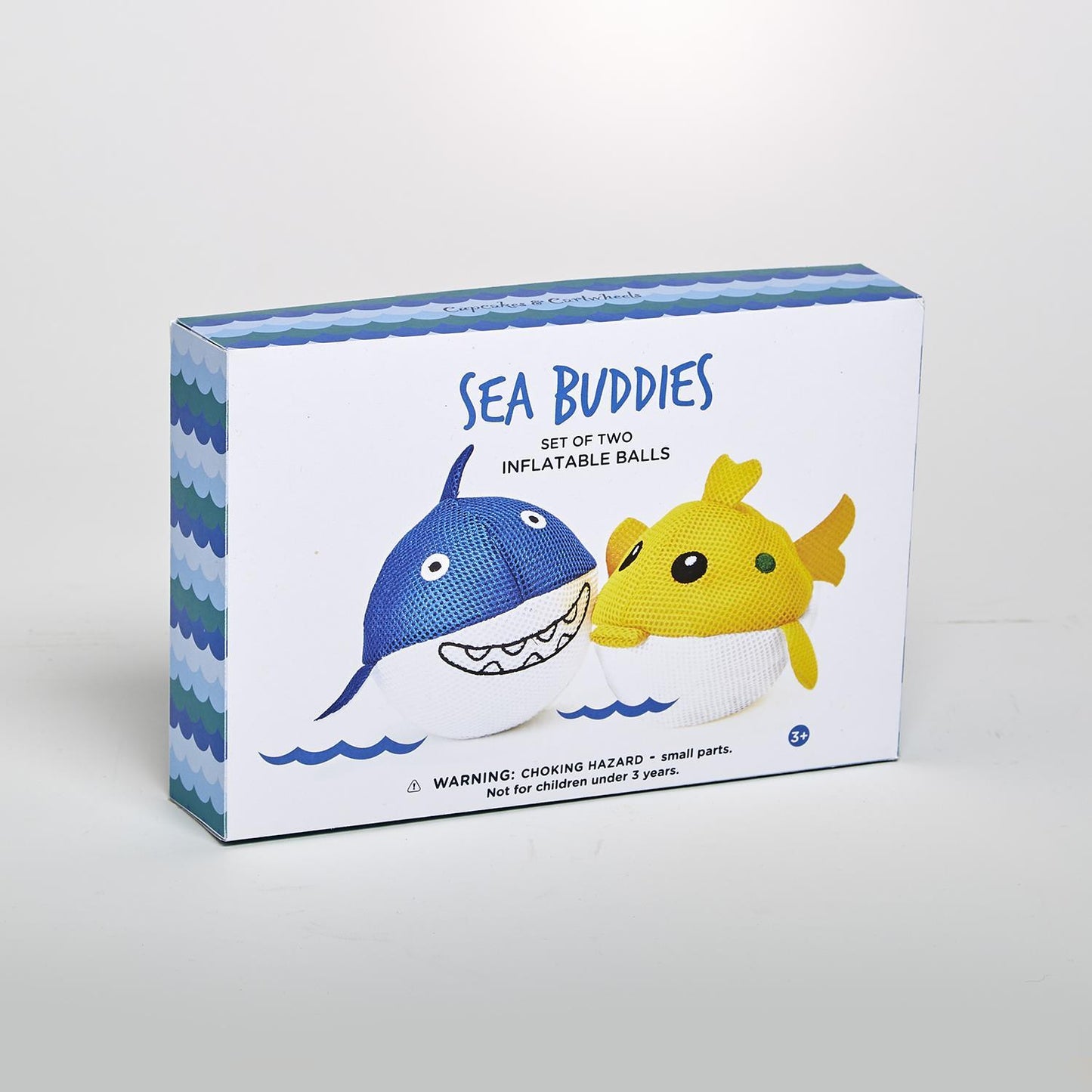 Sea Buddies Set of Two Inflatable Balls Toys Cupcakes & Cartwheels