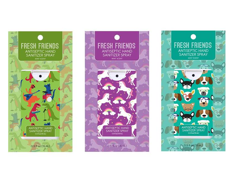 Fresh Friends Mint Scent Hand Sanitizer Gifts Two's Company
