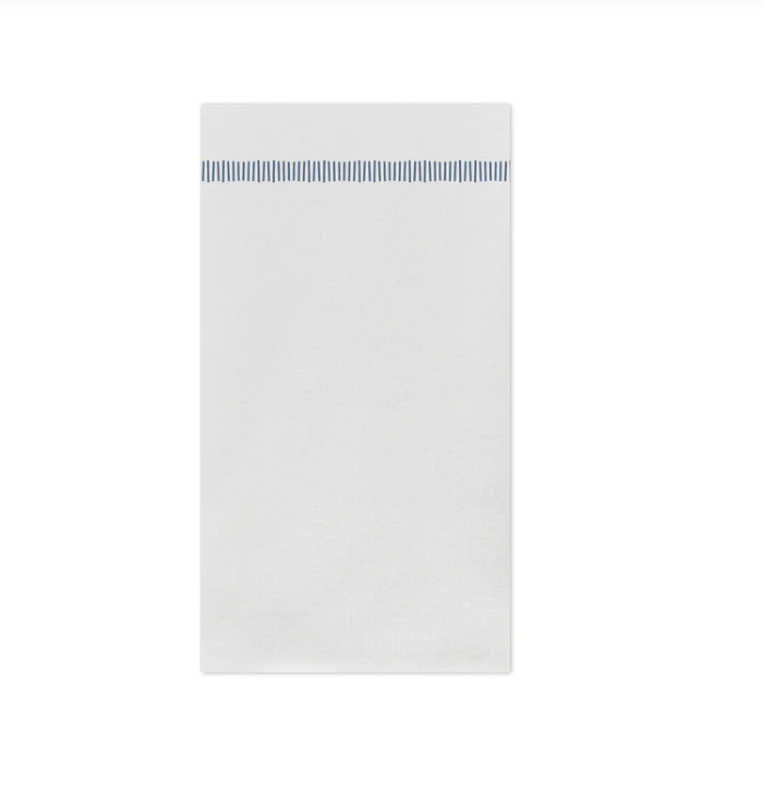 Papersoft Napkins Fringe Blue Guest Towel (Pack of 20) Home Decor Vietri