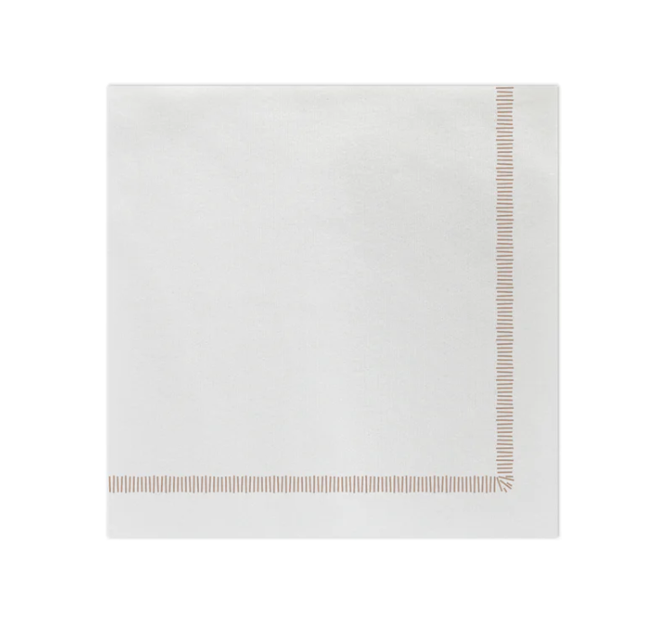 Papersoft Napkins Fringe Linen Dinner Napkins (Pack of 20) Home Decor Vietri