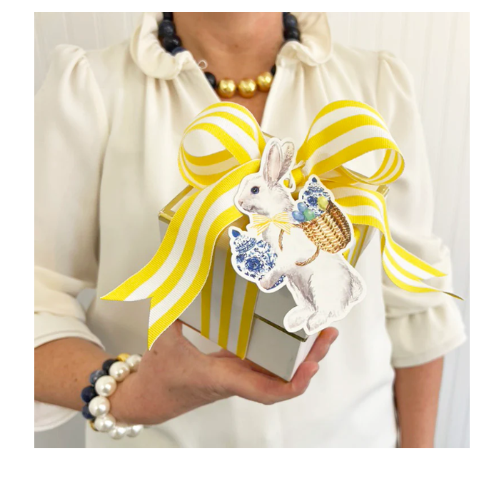 Ginger Jar Bunny Die-Cut Gift Tag Paper Goods WH Hostess