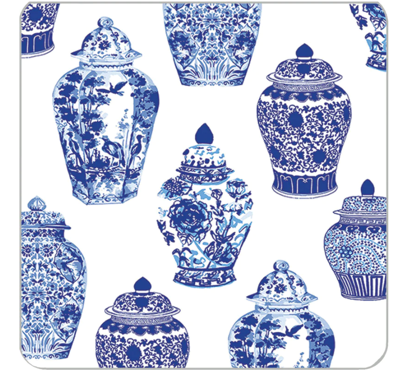 4"x4" Ginger Jars Paper Coasters Gifts WH Hostess