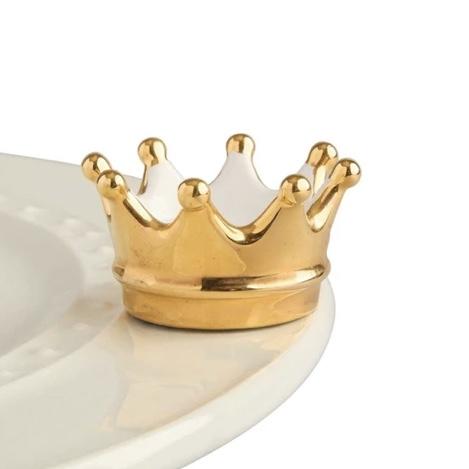 Nora Fleming Mini - Gold Crown Home Decor Nora Fleming