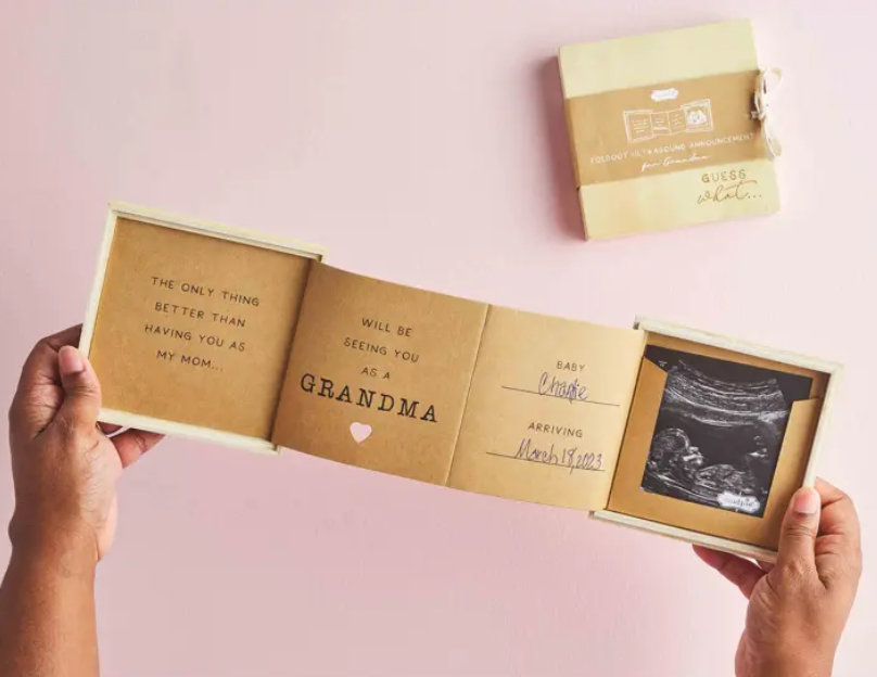 Grandma Foldout Announcement Gift Box Baby Accessories Mudpie