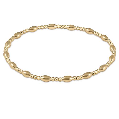 Harmony Sincerity Pattern 2mm Bracelet - Gold Bracelets enewton   