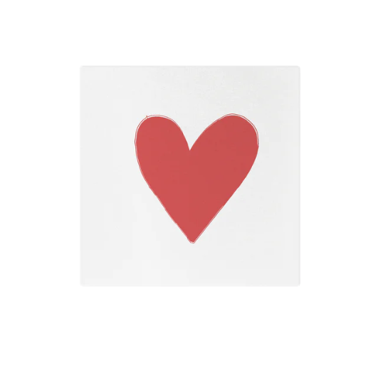 Papersoft Napkins Hearts Cocktail Napkins (Pack of 20) Home Decor Vietri