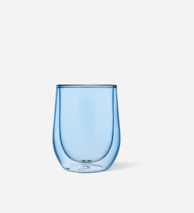 Ice Blue Stemless Double Glass Set Gifts Corkcicle