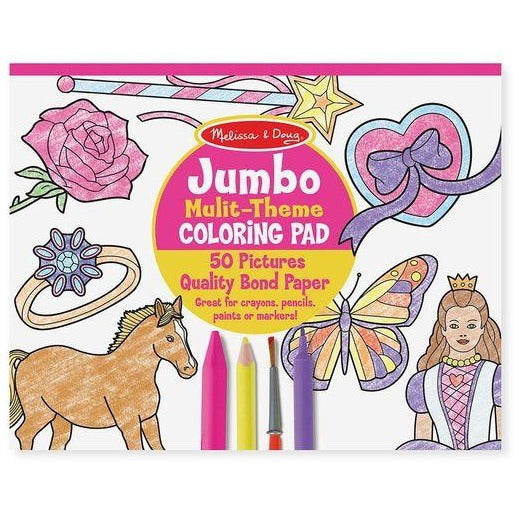 Jumbo Coloring Pad - Pink Toys Melissa & Doug   