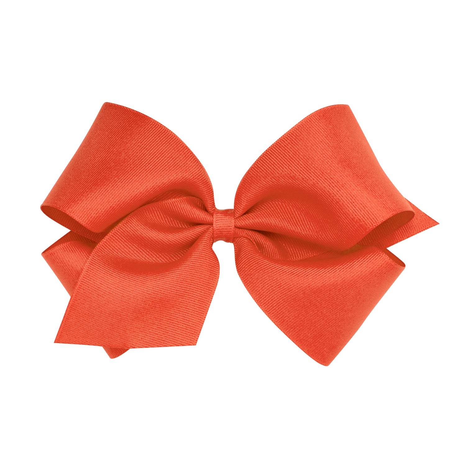 King Grosgrain Bow - Mandarin Orange Accessories Wee Ones