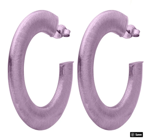Lavender Irene Hoops Women's Jewelry Sheila Fajl