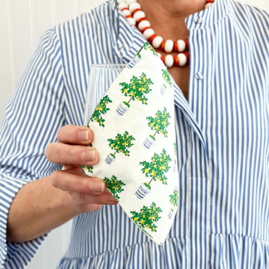 Lemon Tree Cocktail Napkins Gifts WH Hostess