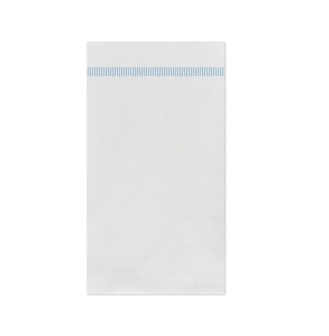 Papersoft Napkins Fringe Light Blue Guest Towel (Pack of 20) Home Decor Vietri