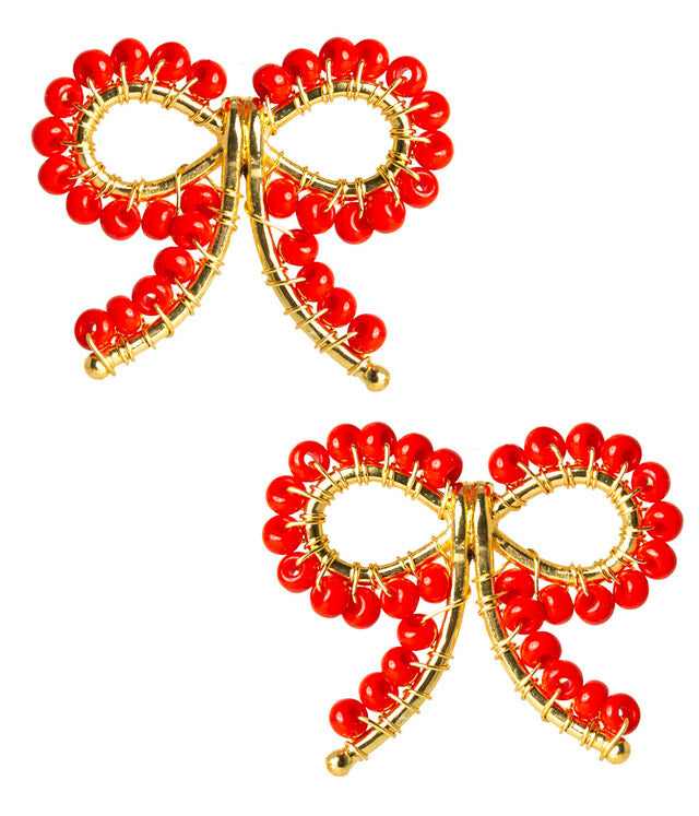 Little Red Bow Stud Women's Jewelry Lisi Lerch