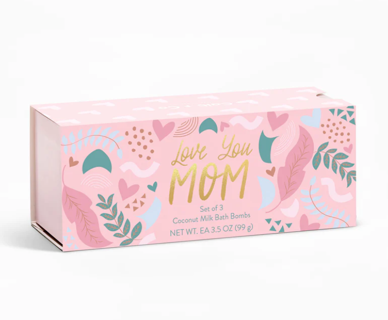 Love Mom Bath Bomb Set Self-Care Cait and Co.