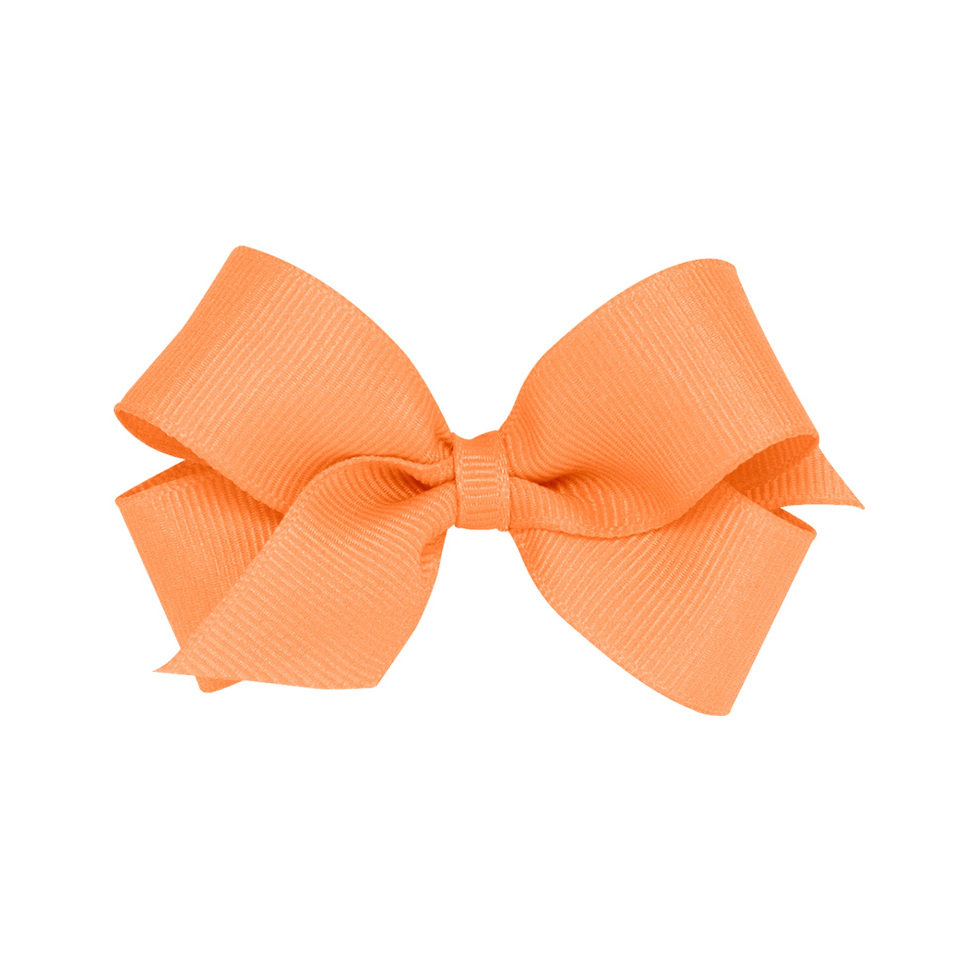 Mini Grosgrain Bow Kids Hair Accessories Wee Ones Apricot  