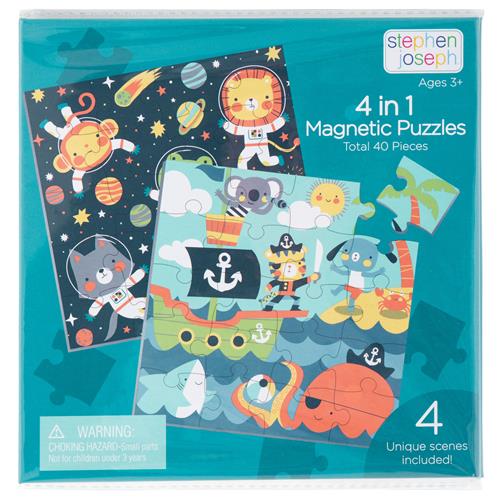 4 in 1 Magnetic Puzzle Book Boy Accessories Stephen Joseph