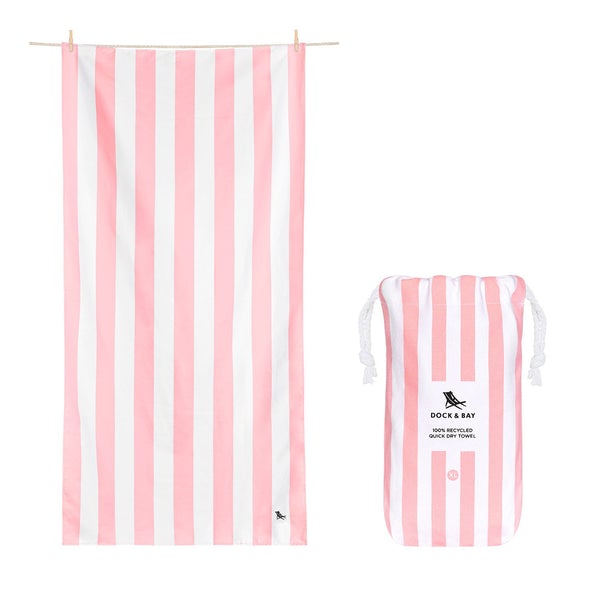 Cabana XLarge Towel - Malibu Pink Gifts Dock & Bay