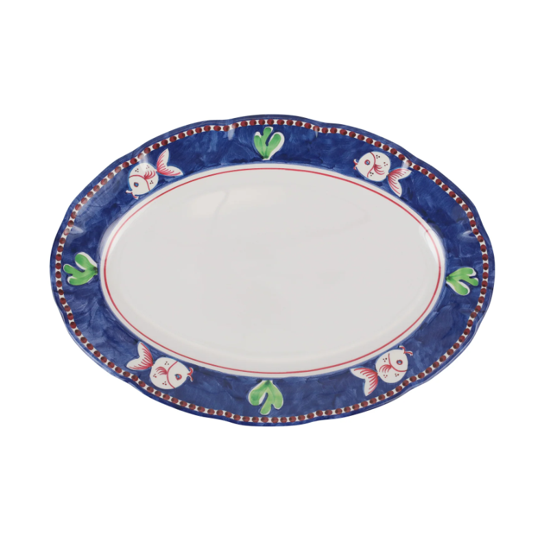 Melamine Campagna Pesce Oval Platter Home Decor Vietri
