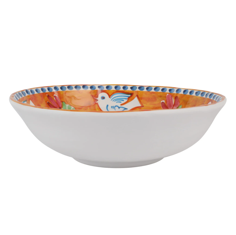 Melamine Campagna Uccello Large Serving Bowl Home Decor Vietri