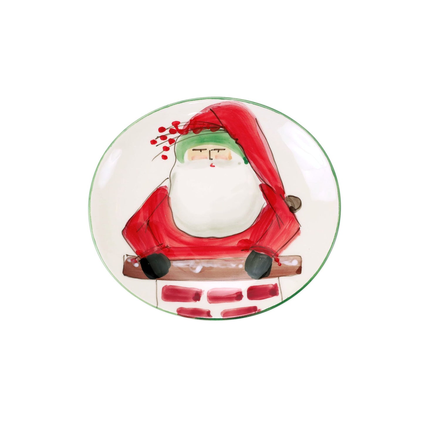 Old St. Nick Cookie Plate Home Decor Vietri