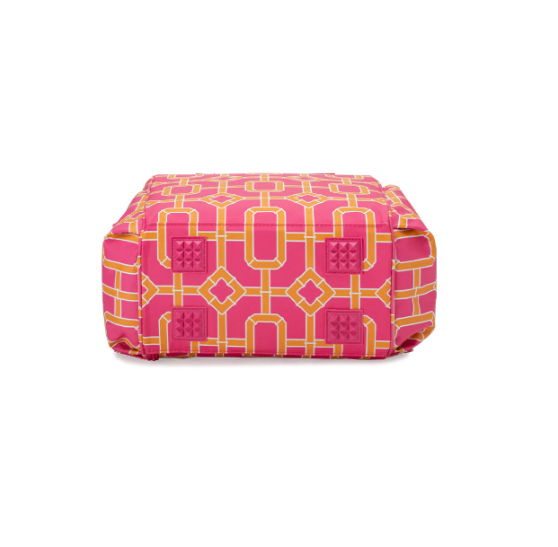 Packi Backpack Cooler - Pink Bamboo Trellis Gifts Swig