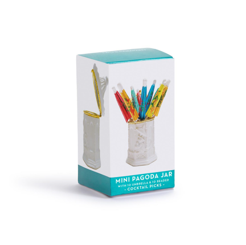 Pagoda Limoge Box with Toothpicks Home Decor Two's Company