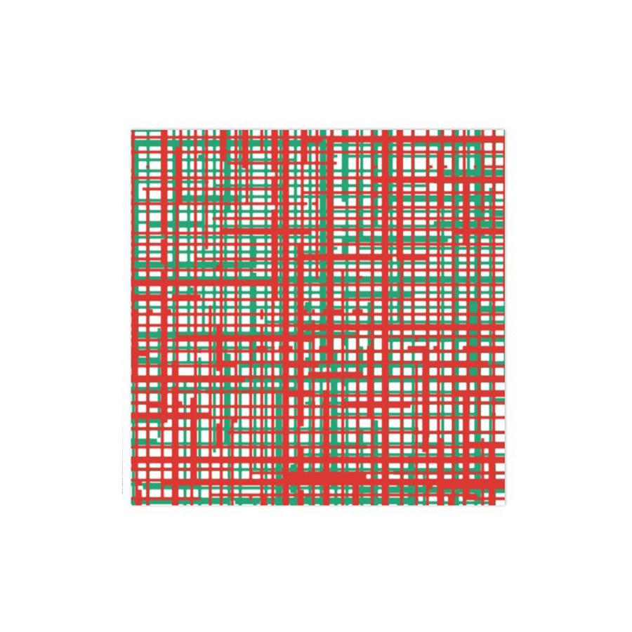 Papersoft Napkins Plaid Green & Red Dinner Napkins (Pack of 50) Home Decor Vietri