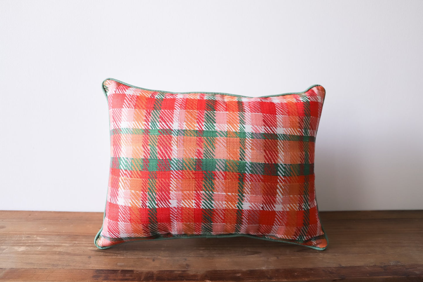 Present Plaid Pattern Pillow Home Decor The Little Birdie