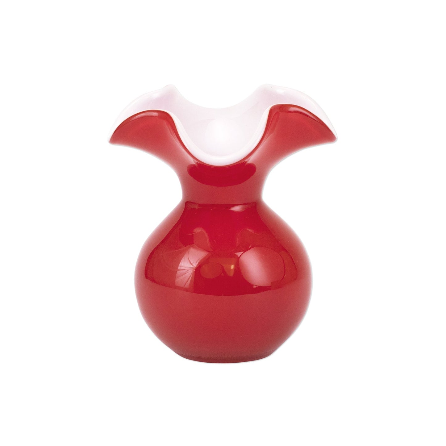 Hibiscus Glass Red Bud Vase Home Decor Vietri