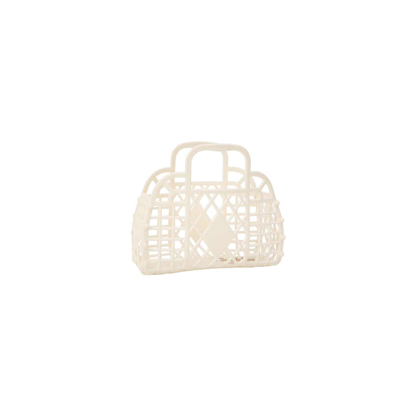Mini Retro Basket - Cream Gifts Sunjellies