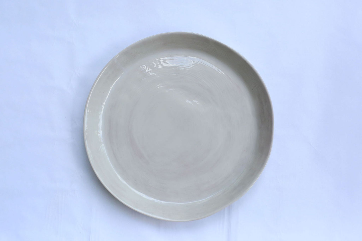 Large Round Serving Platter - Taupe Home Decor Relish