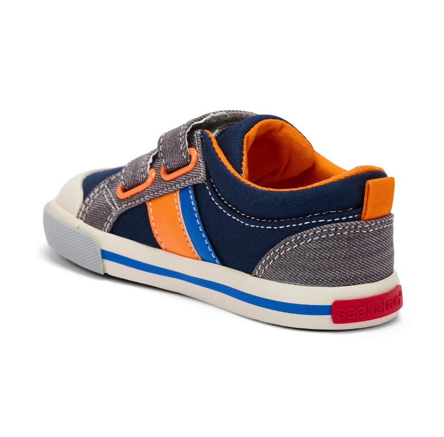 Russell - Navy/Gray Denim Shoes See Kai Run