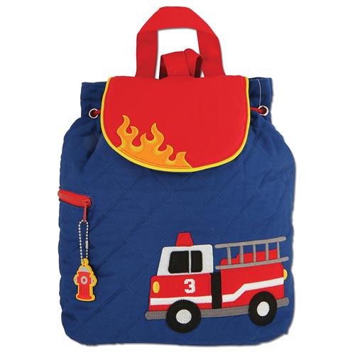 Small Quilted Backpack Kids Backpacks + Bags Stephen Joseph Fire Truck  