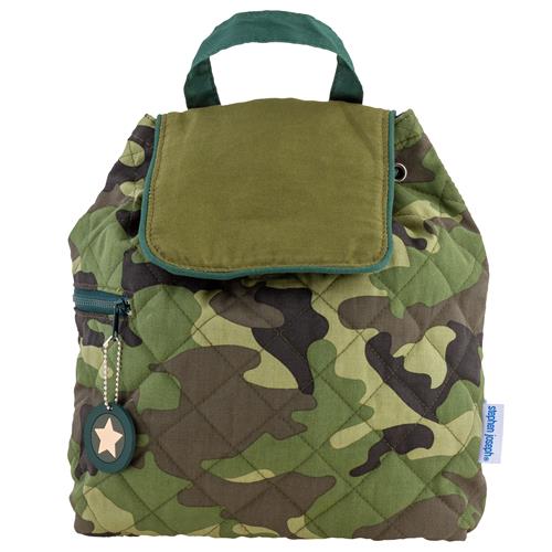 Small Quilted Backpack Kids Backpacks + Bags Stephen Joseph Camo  