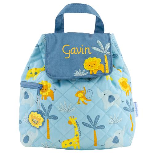 Small Quilted Backpack Accessories Stephen Joseph All Over Zoo