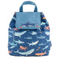 Small Quilted Backpack Kids Backpacks + Bags Stephen Joseph All Over Shark  