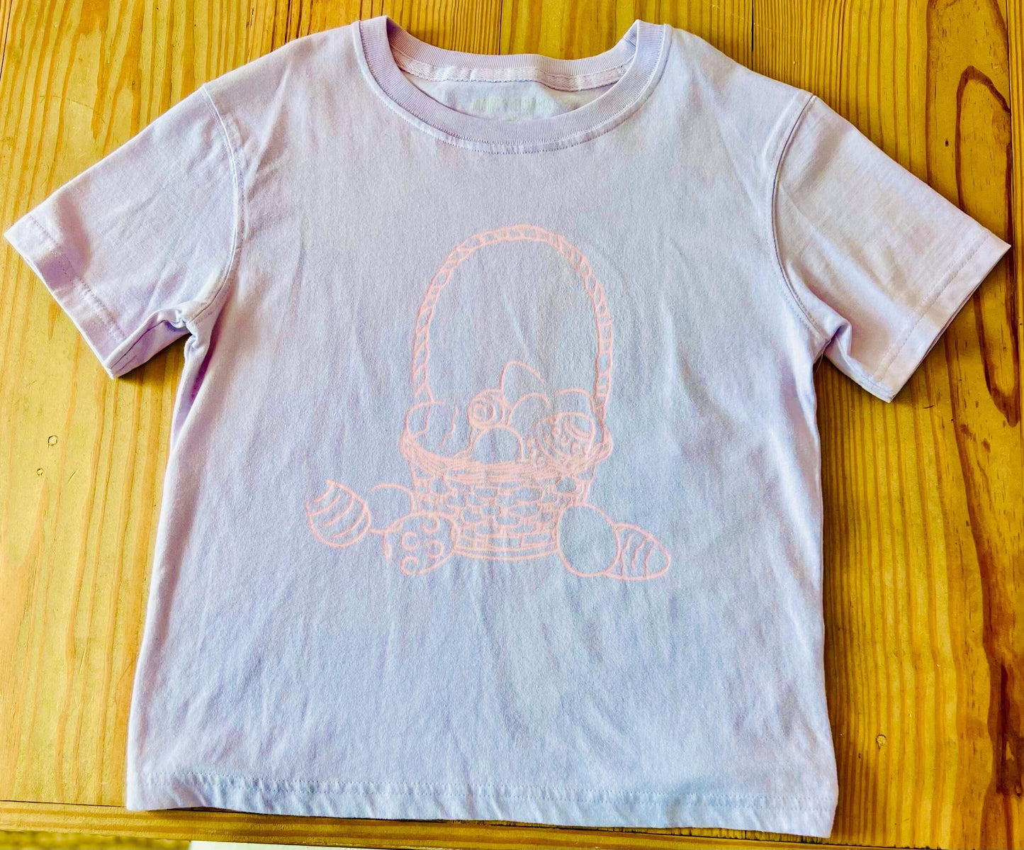 SS Purple Easter Basket T-Shirt Clothing Mustard & Ketchup
