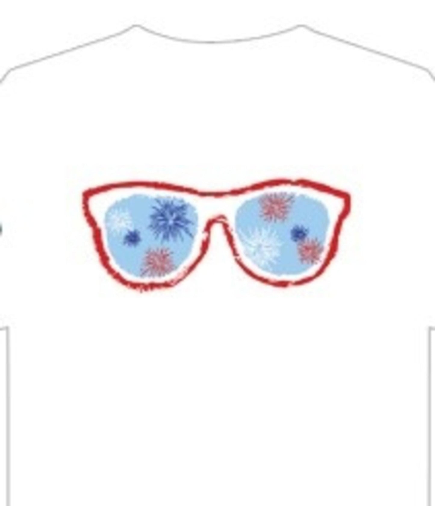 SS White Sunglasses T-Shirt Clothing Mustard & Ketchup