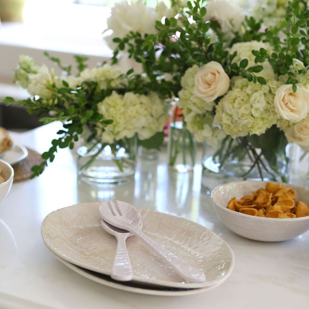 Salad Tongs - Cream Home Decor Relish