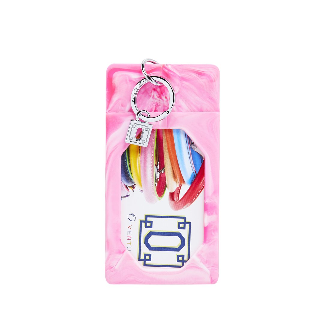 Silicone ID Case Misc Accessories O-Venture Tickled Pink Marble  