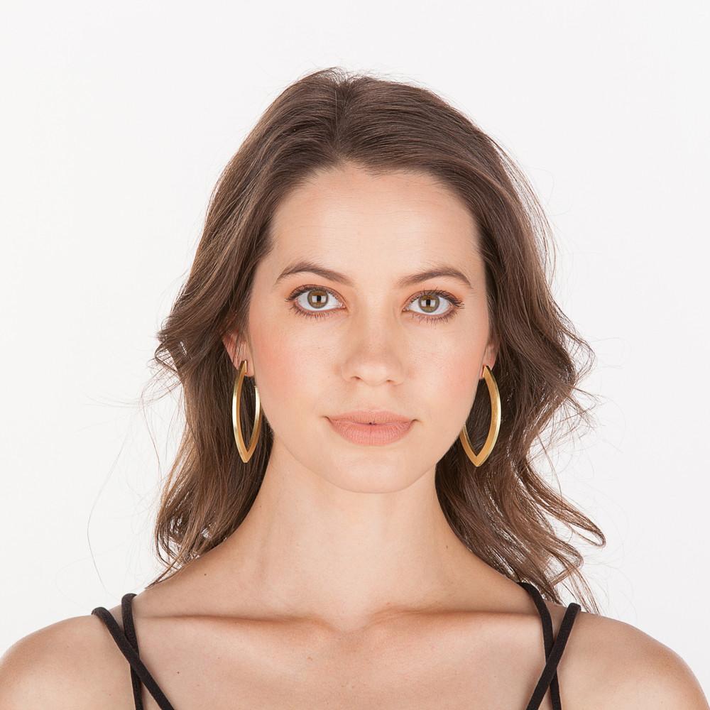 Smaller Alba Gold Hoops Women's Jewelry Sheila Fajl