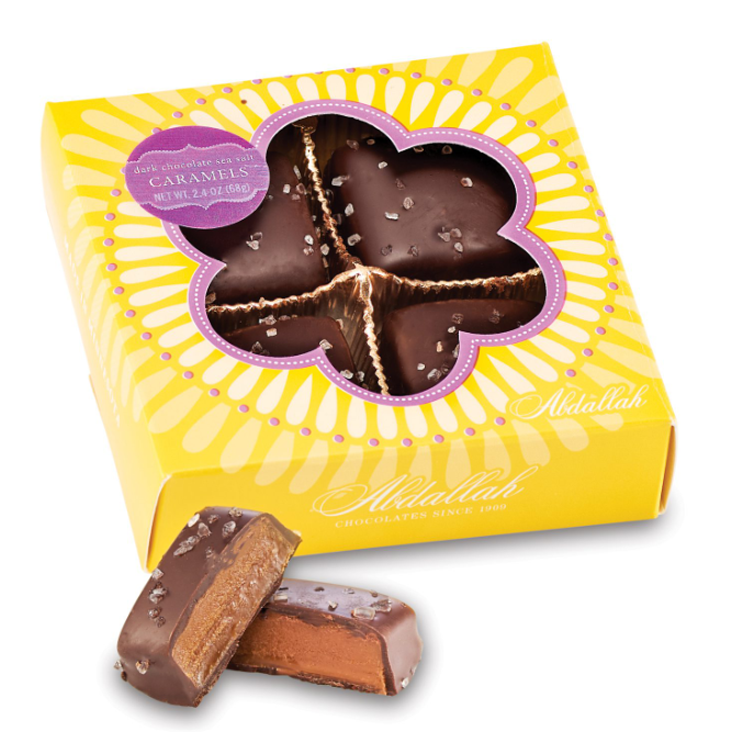 Mini Spring 4pk Sea Salt Caramels Gifts Abdallah Candies