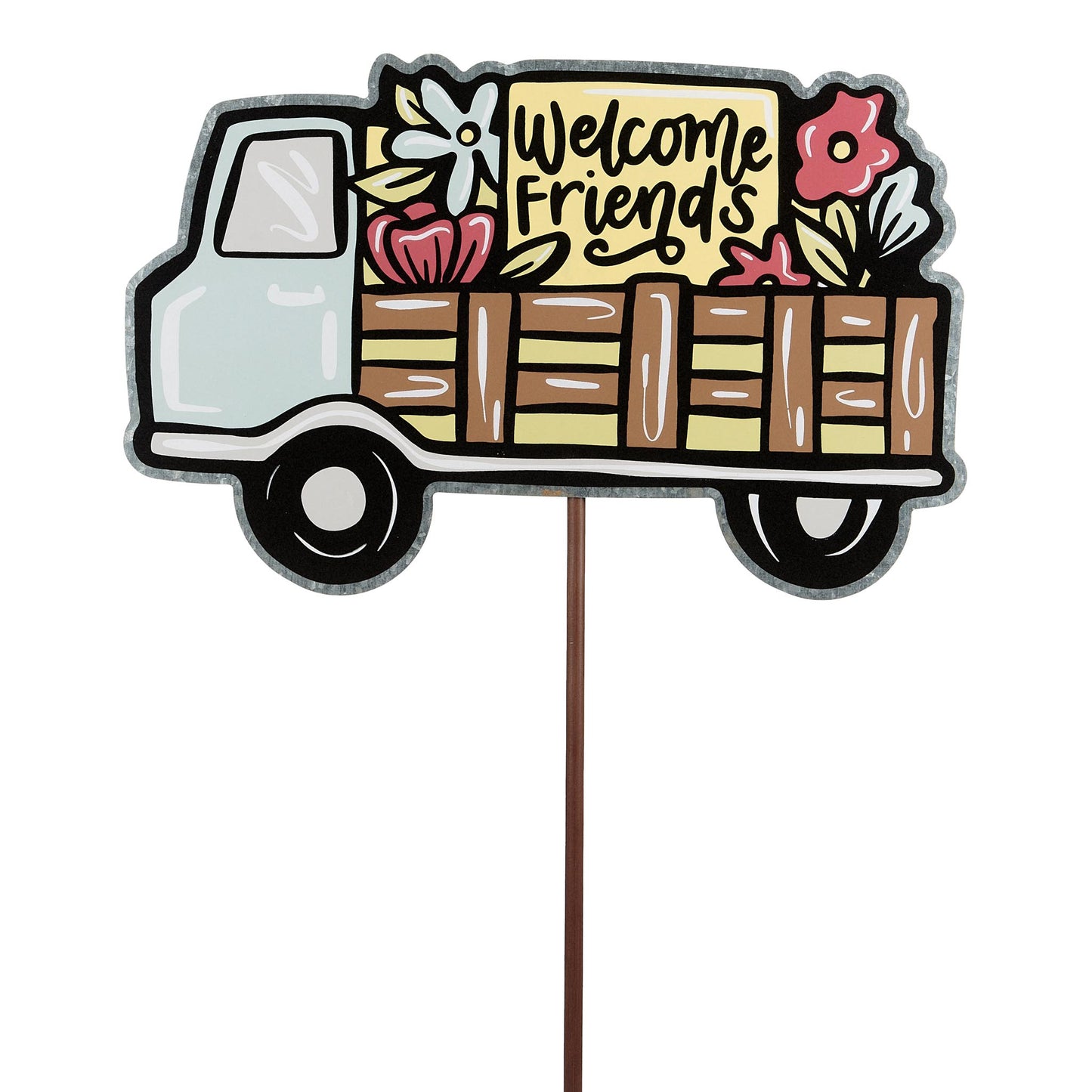 Welcome Friends Flower Truck Home Decor Glory Haus