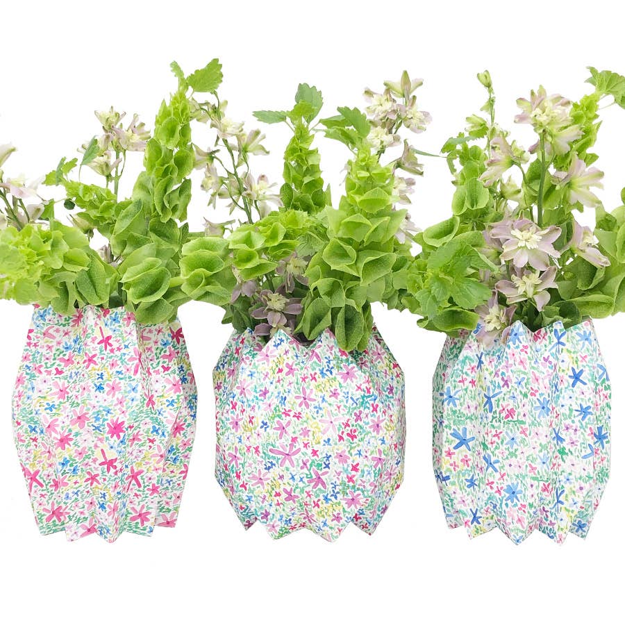 Whimsy Flower Paper Vase Home Decor Lucy Grimes